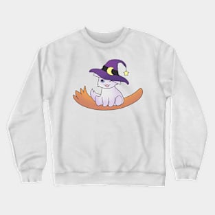 Cute Cat Witch Crewneck Sweatshirt